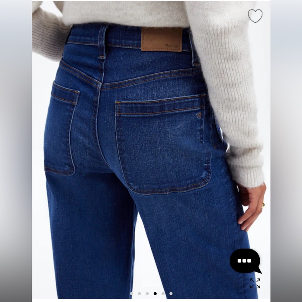 The Emmett Wide-Leg Full Length Jean: Patch Pocket Edition - Picture 5 of 10